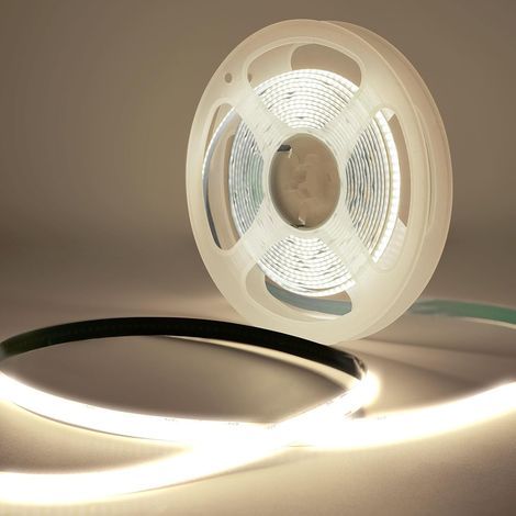 x 3m 4000K Dimmable COB LED Strip, 8mm 320LED/M Strip with Remote Control and Power Supply for Interior Decoration (1/5)