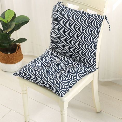 Chair cushion, garden chair cushion – Comfortable and thick outdoor cushion – Ideal for indoor and outdoor use – 40x40 cm – Blue (1/3)