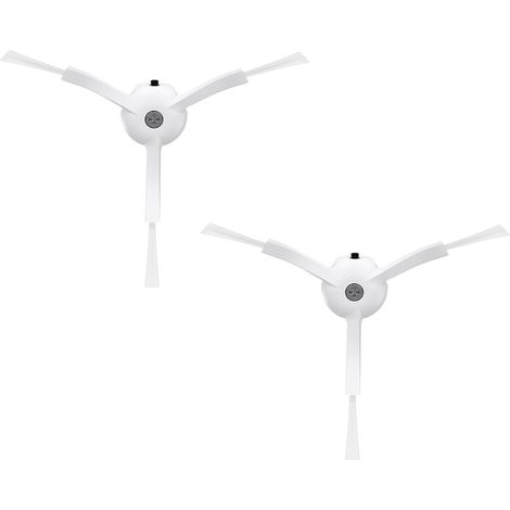 Brosses latérales de rechange pour aspirateur robot (lot de 2) – Compatibles avec les séries S8 Pro Ultra, S7 Max Ultra, Q Revo et S7 MaxV/S7/Q7Max/Q8 Max/S8/Q7/Q5/S6/S5/S4/E5/E4/E3/E2 – Blanc (1/2)