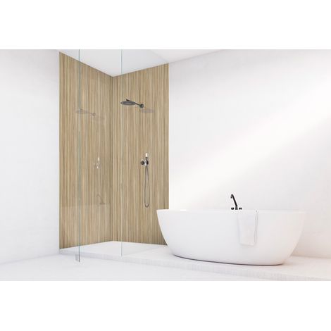 Roth – Panneau décoratif mural en aluminium composite 100 x 255 cm – Étanchéité et résistance thermique – Pose rapide pour salle de bain