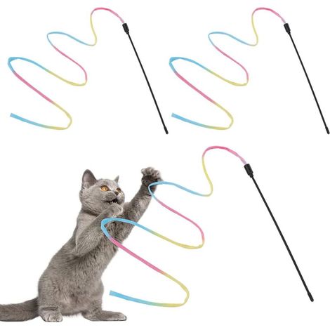 Bâtons de dressage Moran Cat Rainbow, 3 bâtons pour jouer (1/5)