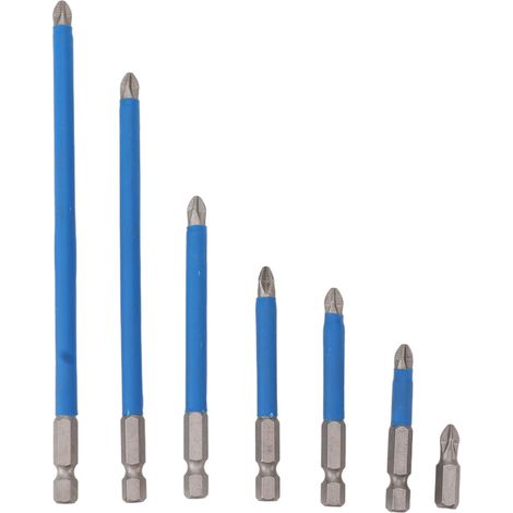 Set aus hochharten, legierten Stahl-Elektrobohrern, magnetisch und rutschfest, für Schraubendreher