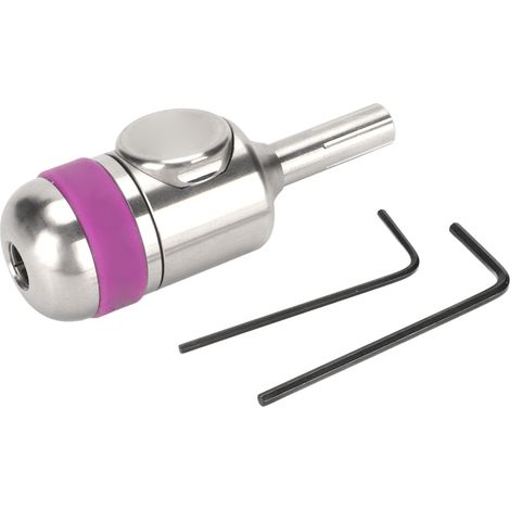 Manchon de machine à tatouer 25mm en acier inoxydable, poignée magnétique à verrouillage automatique pour pistolets de tatouage (1/5)