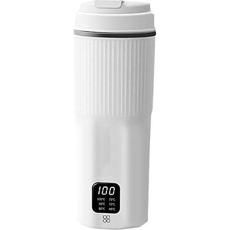 Este mini hervidor eléctrico portátil, con funciones de calentamiento y conservación del calor, es ideal para acampar. (1/4)