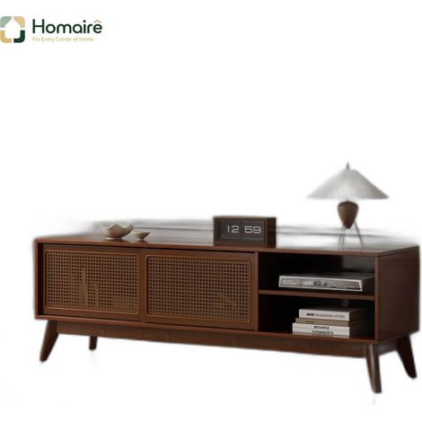 Colonnes de rangement, noyer, en mdf 150 x 40 x 50 cm HOMAIRE (1/5)