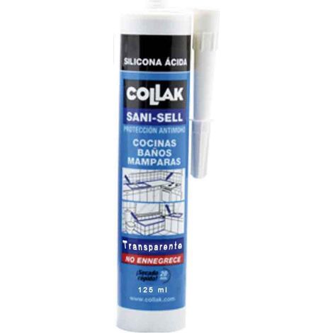 Silicona Sanisell 125ML Transparente Collak