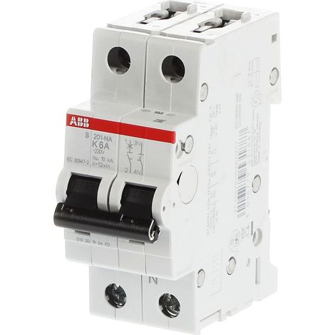 Interruttore S200 1P+N (Neutro a destra) K 6 6kA - ABB2CDS251103R0377