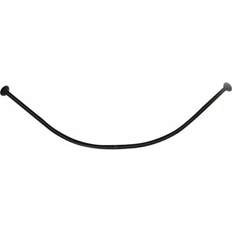 Tringle A Rideau De Douche - Barre D Angle - 90x90 Cm - Noir - Universelle - 1 Piece (1/5)