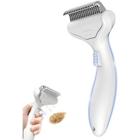 Brosse anti-mue pour chiens et chats – Outil professionnel pour démêlage et démêlage – Peigne de toilettage pour poils longs, bergers allemands et tous animaux (1/4)