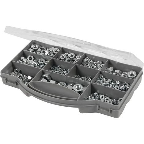 Ecrous din 934 zingues assortiment de 1000 ecrous m3 à m12 (1/3)