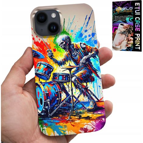 Custodia per iPhone 13 - cover scheletro con batteria rock (1/5)