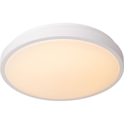 Plafonnier bain LED 18W 34,8cm blanc Dasher Lucide (1/2)