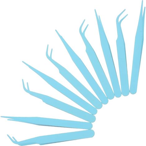 Pince de précision en acier inoxydable lot de 10 à pointes (1/5)