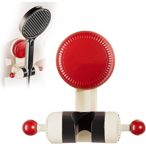 Soporte autoadhesivo para cabezal de ducha con ventosa, Soporte universal para cabezal de ducha y ducha de mano, Ajustable, Ducha de mano, Baño (1/5)