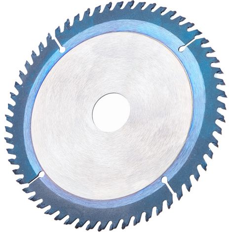 Kreissägeblatt mit blauer Beschichtung, Holztrennscheibe, 1" Innendurchmesser, 60 Zähne (6" Außendurchmesser) (1/5)