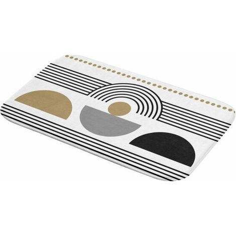Tapis de bain aux formes géométriques Multicolore 45x75 cm (1/4)