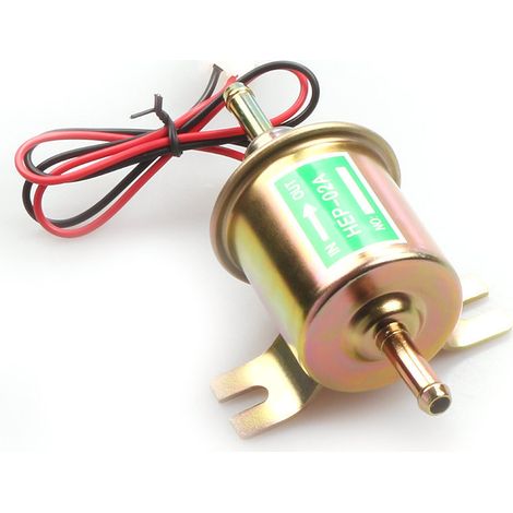Benzinpumpe Kraftstoffpumpe 110L/h Pumpe 12V elektrisch 0,2-0,35 Bar Anschlussdurchmesser: 8mm - Benzin Diesel Heizöl Selbstansaugend - Vergaser - Bootspumpe 1020023 Ref.Nr. E8012S