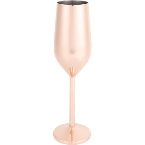 Goblet - Acier Inoxydable - Plaqué Cuivre - Pour Champagne Cocktail Bière Vin Rouge - 1 Pièce (1/5)