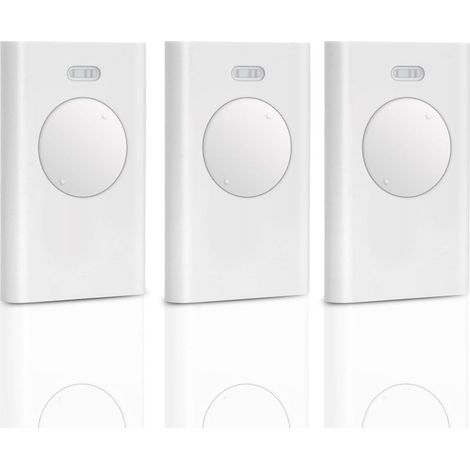 Télécommande de portail universelle 3 pièces 2 canaux XT2 433 SLH LR 433,92 MHz pour F433 Blanc (comprend 3 piles supplémentaires) (1/5)
