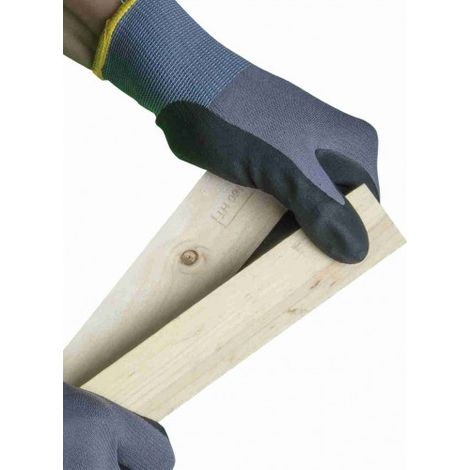 GUANTE NAILON NITRIL GR/NE H51
