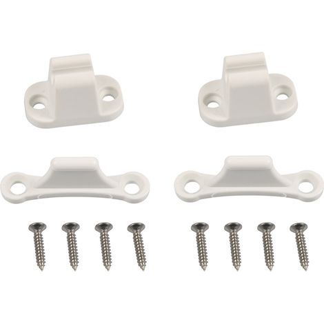 Serrure Porte pour Camping-Car et Caravane , Compatible Trous de Montage de 35 mm et 48 mm , Accessoires Camping Car , Serrure Blanche pour Compartiment , Sécurité Renforcée pour Camping-Car (1/5)