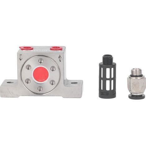 Vibrateur pneumatique GT6, oscillateur à turbine en acier inoxydable, filetage d'entrée/sortie G1/8", oscillateur à bille pour entonnoir d'alimentation industriel (1/5)