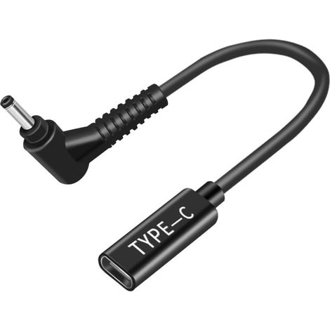 Adaptateur CC vers USB C 4,0 x 1,35 mm, adaptateur CC 19 V pour 14 15 17 F412 F512 X512 F412DA F512DA F512JA F512FA X512DA : X512DA-BT2020RL BR7N4N4 F412. DA-WS33 F512DA-EB51 WH31 RS51 (1/5)