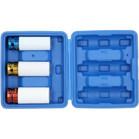 3-teiliges 1/2"-Reifenschutz-Steckschlüssel-Set, farbcodierter pneumatischer Schutz-Steckschlüssel, Handwerkzeuge (1/5)