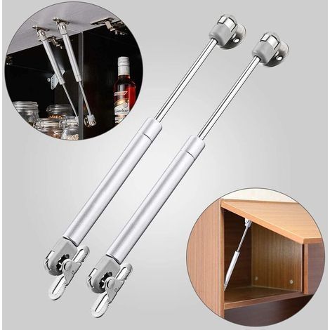 80N Gasfeder für Möbel – 2er-Pack, 26,3 cm Gasfedern – Stahl mit hydraulischer Dichtung – Geräuscharme Dämpfung für Schränke und Regale (1/4)