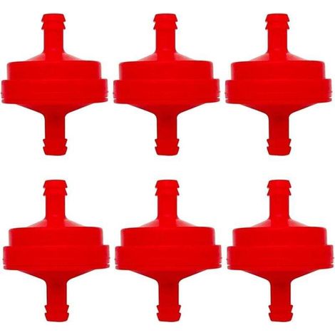 6-teiliges Kraftstofffilterset für Motoren ohne Kraftstoffpumpe Ersatzkraftstofffilter für Briggs & Stratton 298090S
