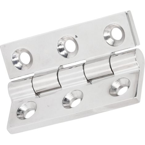 Charnière amovible antirouille en acier inoxydable robuste pour porte de porte de placard de bateau, 6 trous (1/5)