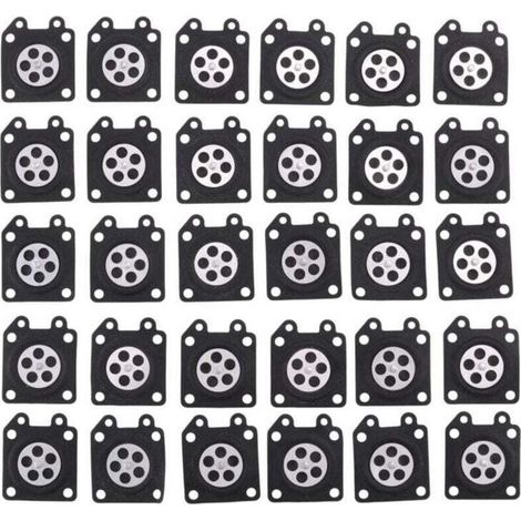 30Pcs Pièces de Carburateur Tampons Membrane, XU,Tronçonneuse Destiné à 2500/3800/4500/5200/5800 Accessoires - KZQ (1/4)