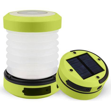 Lampe Solaire Étanche Pliable, Lampe Camping Solaire, Lampe Torche Solaire Rechargeable (1/5)