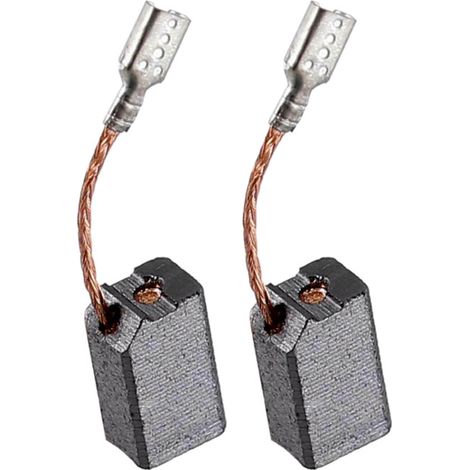2x Kohlebürsten für viele DeWalt Elektro-Werkzeuge (z.B. Winkelschleifer, Bohrmaschine, Bohrhammer, Stichsäge, uvm.) / Motorkohlen Kohlestifte 6,3x8mm