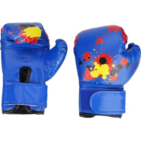 Gants de boxe pour bébés filles et garçons, gants d'entraînement de boxe pour enfants (bleus)