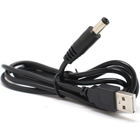 1 USB-zu-DC-Ladekabel, 5,5 x 2,1 mm, Rundstecker, 5-V-Netzteil, für Computer, Router, Lautsprecher (1/5)