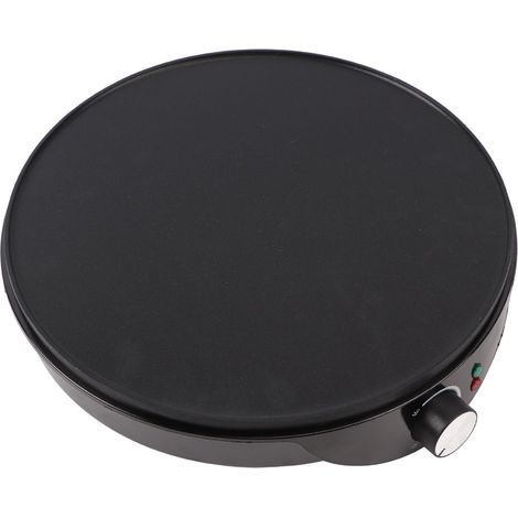 Crêpière avec spatule en bois, prise américaine 100-120 V, revêtement antiadhésif, 30 cm (12 pouces) pour la cuisine (1/5)