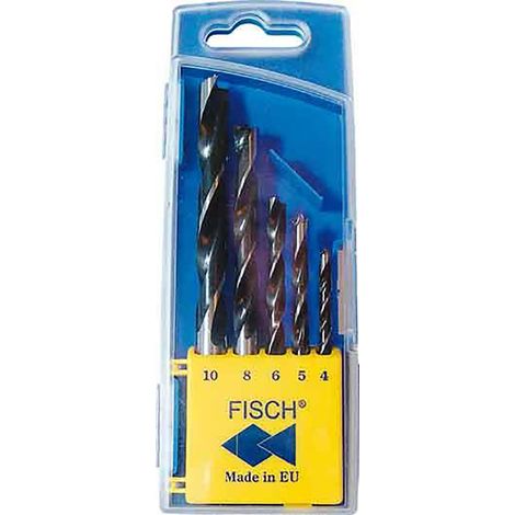 FISCH-Tools Holzspiralbohrer-Satz 5-tlg. 4-10 mm