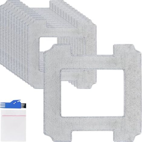 Chiffons de Nettoyage pour ECOVACS WINBOT W2 Pro Omni / W2 Omni / W1 Pro / W1 Robot Lave-vitres Lavables Microfibre Lingette de Nettoyage Pièces de Rechange Kit d'accessoires