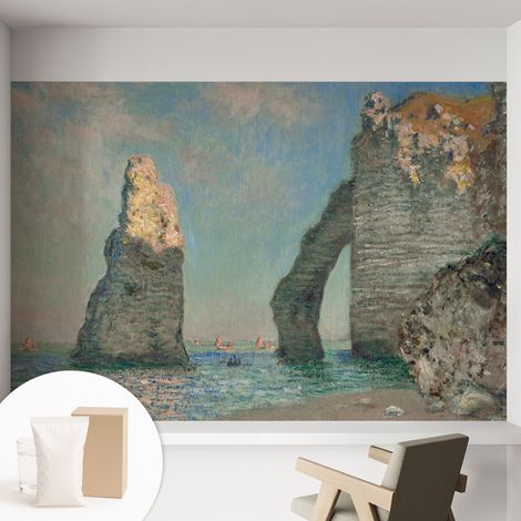 Papier peint intissé mural avec imprimé pour décoration pour salon pour chambre à coucher pour entrée Paysage rocheux 152x104 cm (1/5)