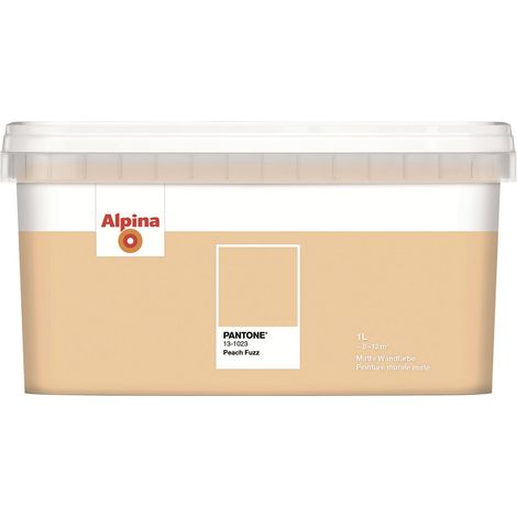 Alpina Wandfarbe Pantone matt peach fuzz 1 L Innen