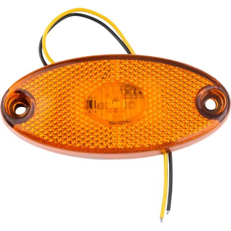 Feu de Position Latéral à LED Générique, 12V Lampe de Signalisation Jaune Feux de Gabarit Camping Car Résistant et Étanche, Visibilité Nuit, pour Remorque, Camion, Camping-Car, Utilitaire (1/5)