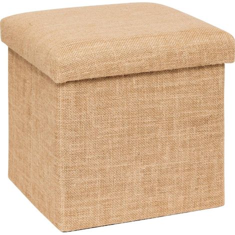 Puff de arpillera mix n modul 31x31cm - 5five