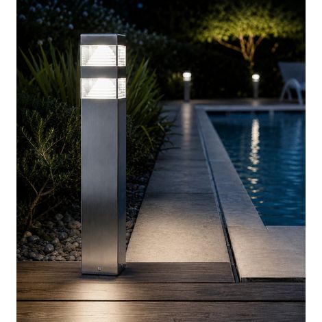 Borne Led Pyramide abords de piscine - 12V - 1000 lumens - 4000K
