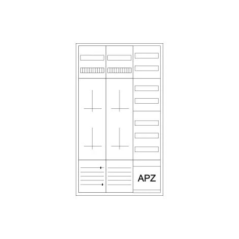 Eaton Kompletter Zählerschrank für 3-Punktbefestigung, ohne Betriebsmittel, 300869 (1/2)