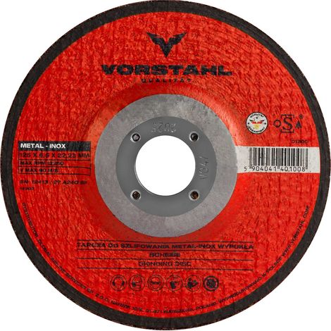 Disques abrasifs métalliques convexes, qualité 230x6,0x22,2mm, Vorstahl (1/3)