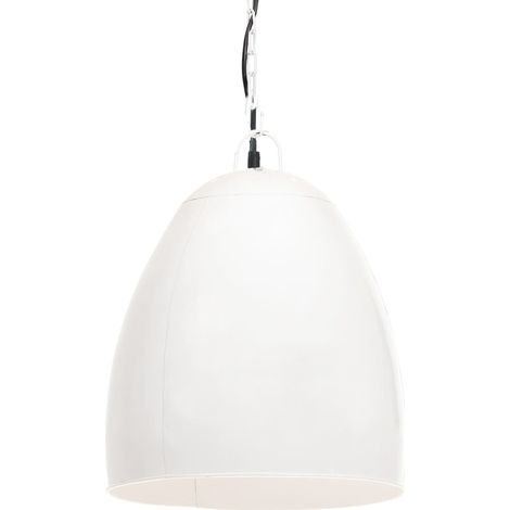 Lampe suspendue industrielle 25 W Blanc Rond 42 cm E27 (1/5)