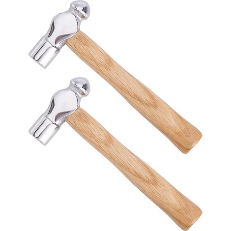 Tragbarer, doppelseitiger Rundhammer aus Kohlenstoffstahl zum Stanzen, Reparieren und Formen von Schmuck