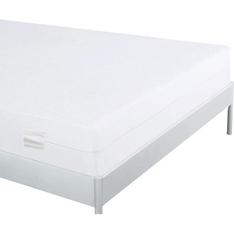 Housse Matelas 90 x190 x 30 cm Fermeture Eclair Impermeable Housse Anti Punaise de lit, Respirante Coton Anti acarien Housse Protection Matelas 90x190 cm (1/5)