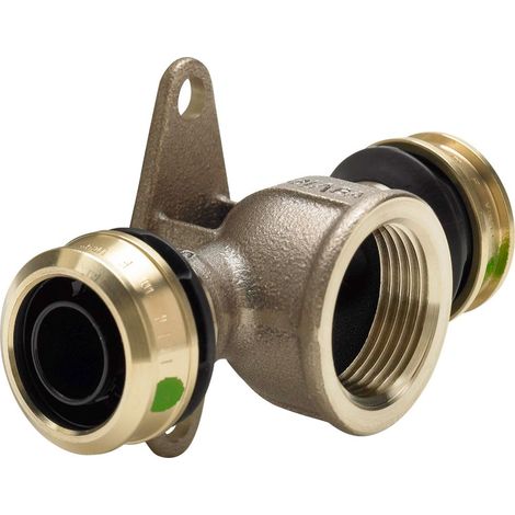 Viega Raxofix-T-pieza de placa de pared, d1 16, Rp 1/2, d2 16 bronce de silicio Modelo 5325.8, 647698